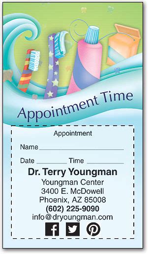 smart practice dental appointment cards|peel and stick appointment cards.